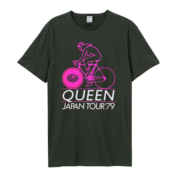 Amplified Unisex Adult Japan Tour 79 Queen T-Shirt XS Charcoal Charcoal XS