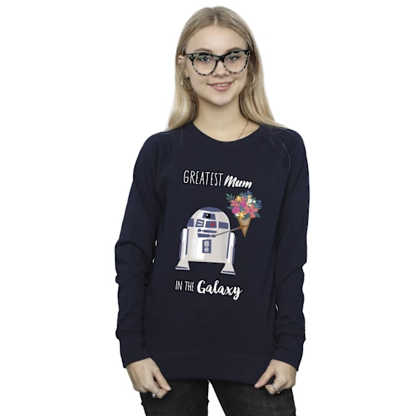 Star Wars Dam/Damer R2D2 Största Mamma Sweatshirt XL Marin Blå Navy Blue XL