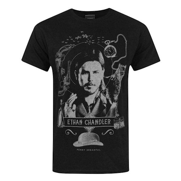 Penny Dreadful Officiell Herr Ethan Chandler T-shirt S Svart Black S