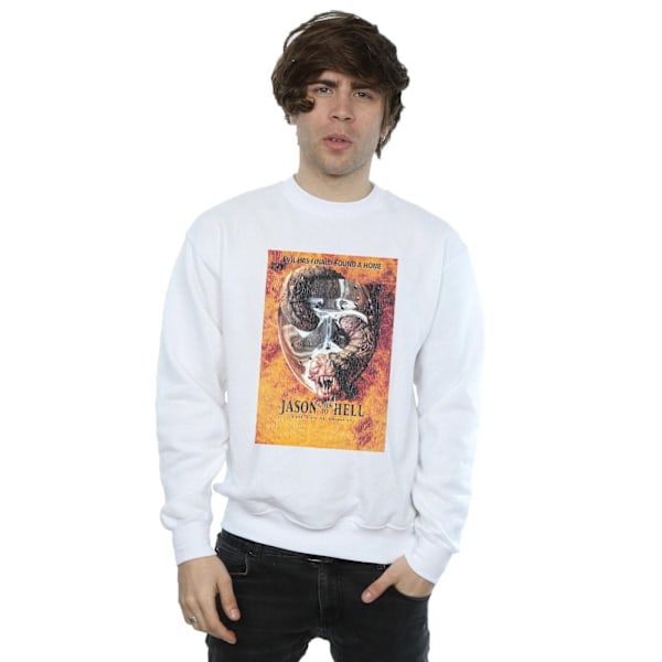 Fredagen den 13:e Herr Jason Goes To Hell Sweatshirt 4XL Vit White 4XL