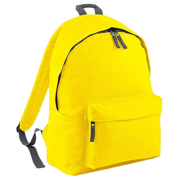 Bagbase Original Plain Backpack One Size Gul/Grafitgrå Yellow/Graphite Grey One Size