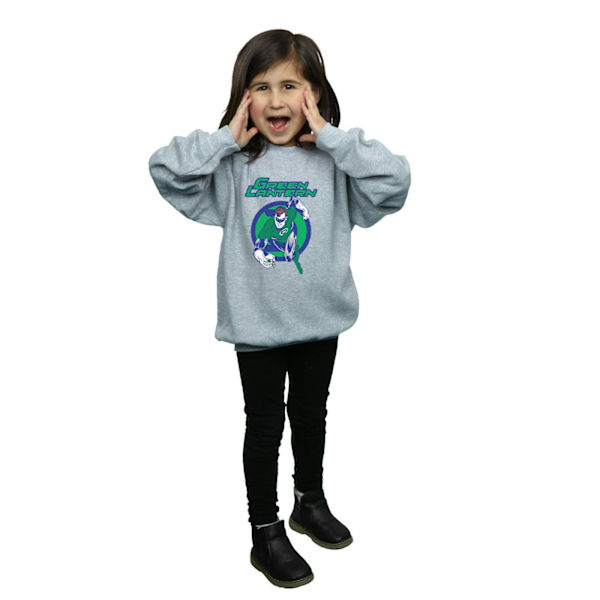 DC Comics Girls Green Lantern Leap Sweatshirt 12-13 år Sport Sports Grey 12-13 Years