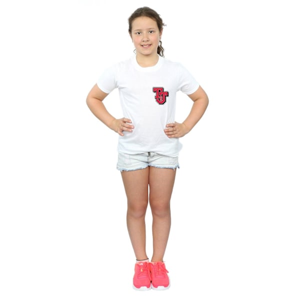 Tom And Jerry Girls Collegiate Logo Bomull T-shirt 9-11 År W White 9-11 Years