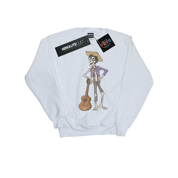 Disney Dam/Damer Coco Hector Med Gitarr Sweatshirt L Vit White L