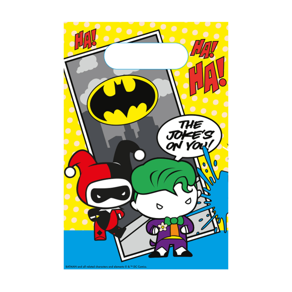 Batman Paper The Joker Partyväskor (Pack om 8) One Size Multicol Multicoloured One Size