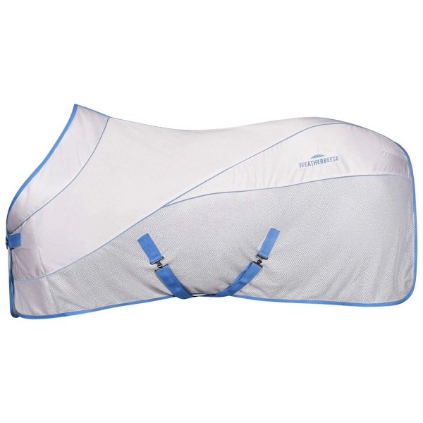 Weatherbeeta Air-Tec Standard-Neck Horse Cooler Rug 5´ 6 Vit White/Blue 5´ 6