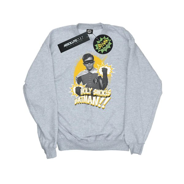 DC Comics Herr Batman TV-serie Robin Holy Smokes Sweatshirt 3X Sports Grey 3XL