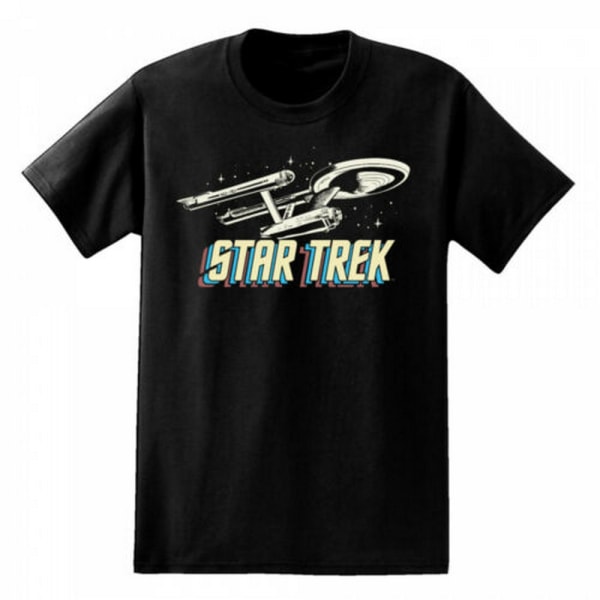 Star Trek Herr Ship T-Shirt M Svart Black M