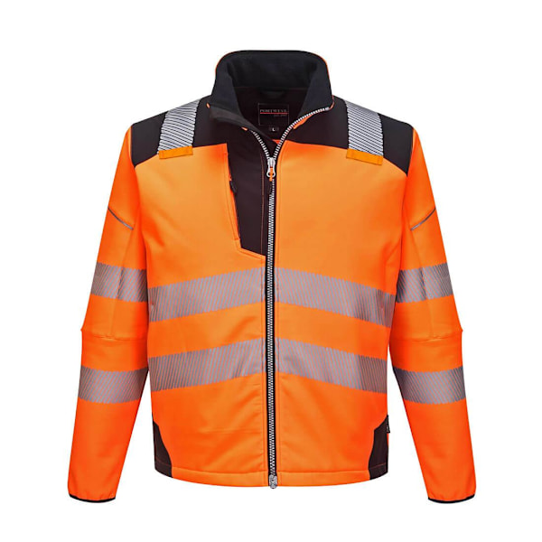 Portwest Herr PW3 Varseljacka Softshell 4XL Orange/Sv Orange/Black 4XL
