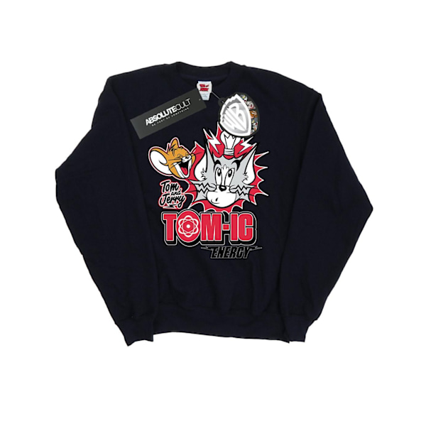 Tom And Jerry Boys Tomic Energy Sweatshirt 9-11 år Marinblå Navy Blue 9-11 Years