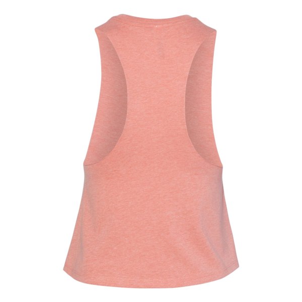 Bella Dam/Dam Racer Back Cropped Ärmlöst linne M He Heather Sunset M