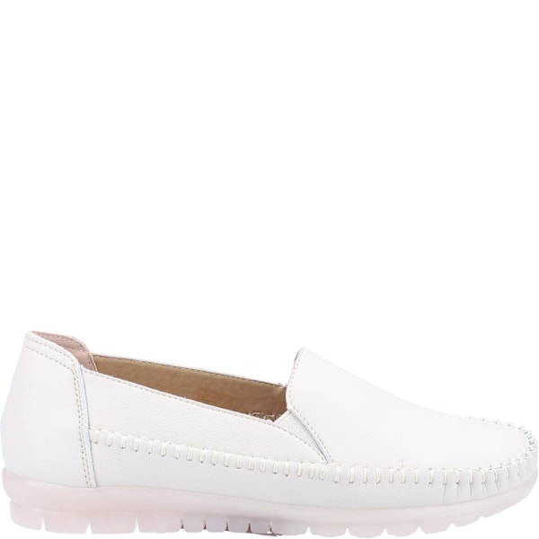 Fleet & Foster Dam/Dam Shirley Läder Loafers 7 UK Vit White 7 UK