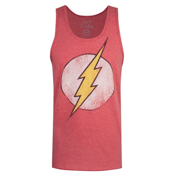 Jack Of All Trades Herr Distressed Dot Logo The Flash Väst XXL Red XXL