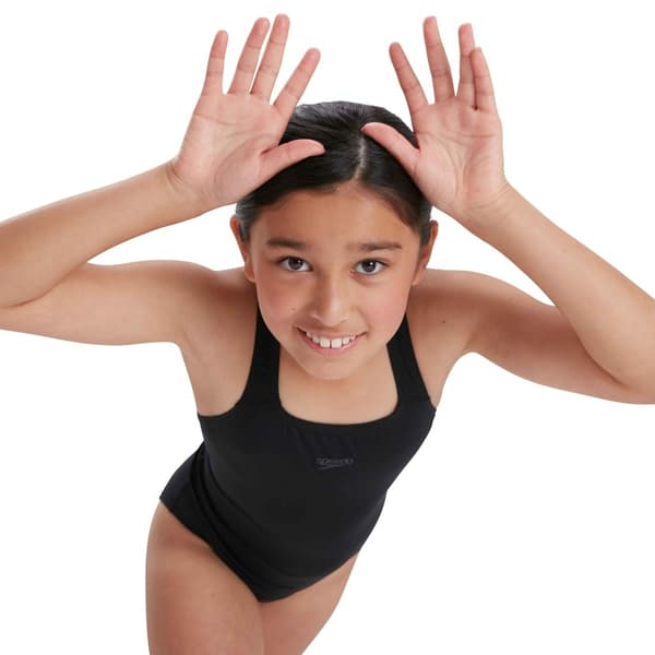 Speedo Medalist Eco Endurance+ Baddräkt för flickor 4 år Black 4 Years