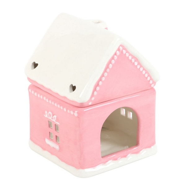 Pepparkakshus Oljelampa i Stengods Rosa Pink One Size