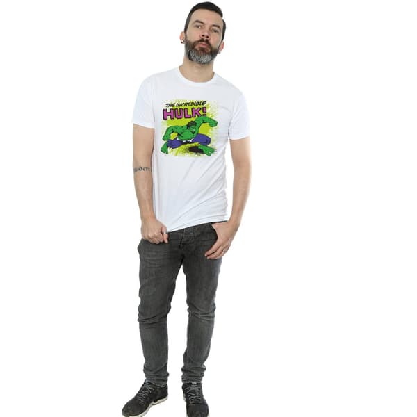 Marvel Herr Incredible Hulk T-shirt S Vit White S