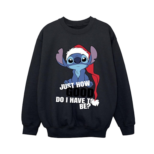 Disney Boys Lilo & Stitch Just How Good Sweatshirt 3-4 år Blå Black 3-4 Years