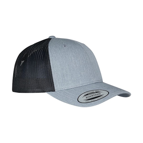 Flexfit Unisex Adult Retro Two Tone Trucker Cap One Size Heathe Heather/Black One Size