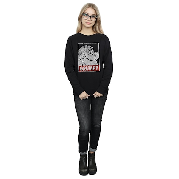 Snövit och de sju dvärgarna Dam/Dam Grumpy Poster Sweatshirt Black M