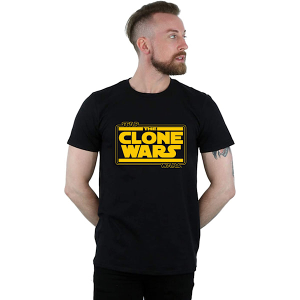 Star Wars: The Clone Wars Unisex Vuxen Rebel Logo T-Shirt XXL B Black/Yellow XXL