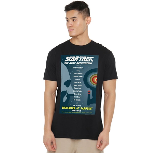 Star Trek Herr The Next Generation Säsong 1 Avsnitt 1 T-Shirt 4 Black 4XL