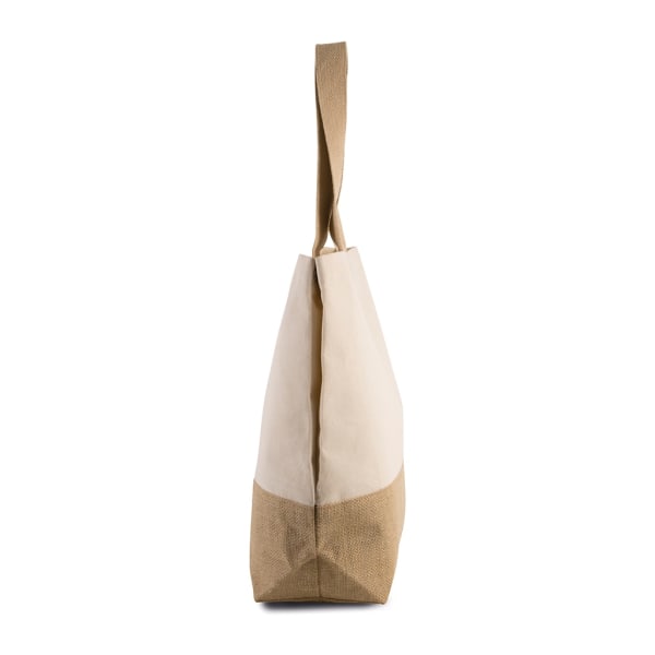 Kimood Canvas And Jute Shopper Bag One Size Naturlig/Naturlig Natural/Natural One Size