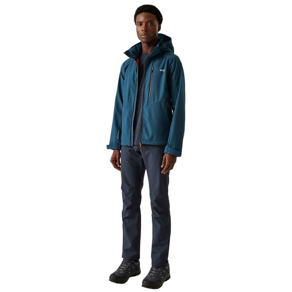 Regatta Herr Hewitts X Färgblock Softshelljacka 3XL Moonl Moonlight Denim/Fox 3XL
