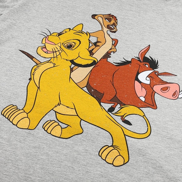 The Lion King Dam/Damer Simba & Vänner Heather T-Shirt S G Grey S