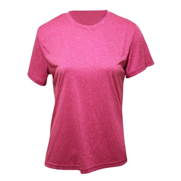 TriDri Melange T-shirt dam/dam XL Rosa Melange Pink Melange XL