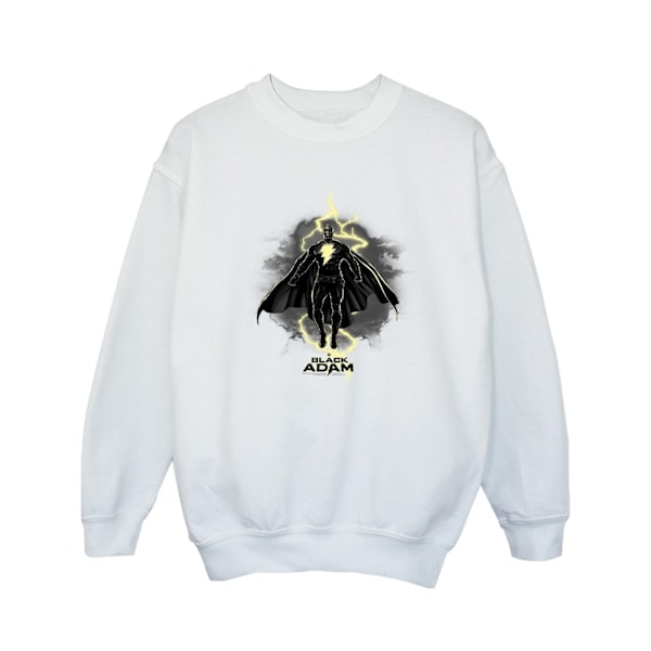 DC Comics Girls Black Adam Hovering Bolt Sweatshirt 9-11 år White 9-11 Years