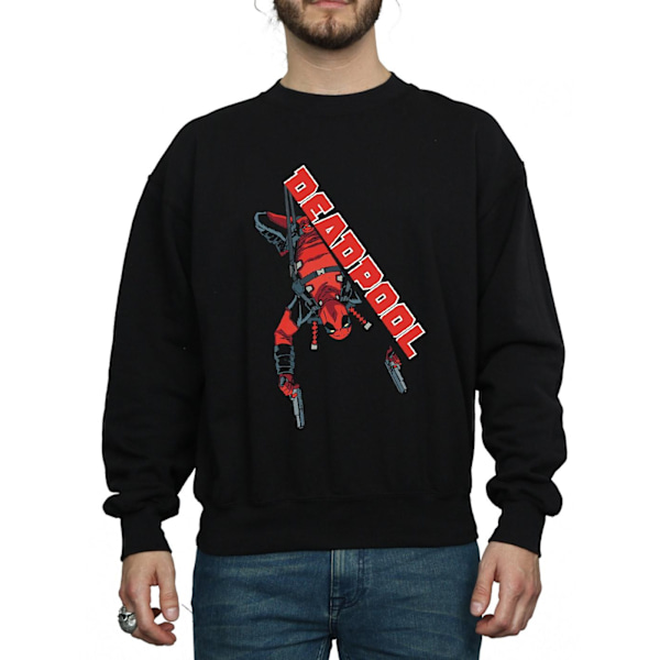Marvel Deadpool Hang Split Sweatshirt M Svart Black M