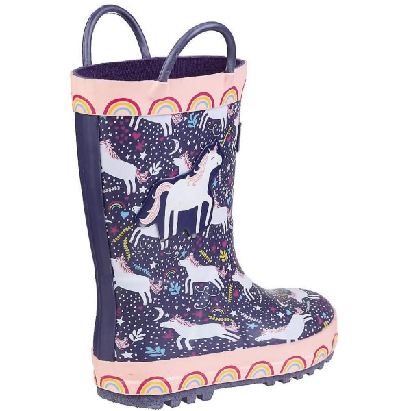 Cotswold Childrens/Kids Sprinkle Wellington Boots 6 Child UK Pu Purple Unicorn 6 Child UK