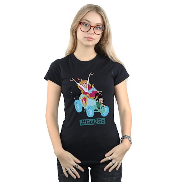 Disney Dam/Kvinnor Wreck It Ralph Askungen Och Vanellope Co Black XXL