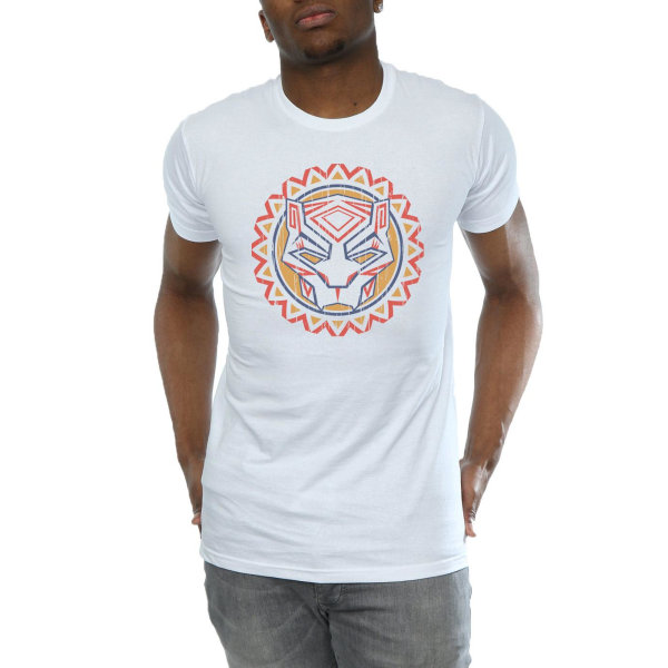 Marvel Herr Svart Panther Tribal Panther Icon T-Shirt S Vit White S