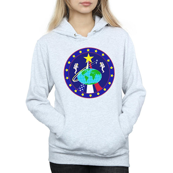 NASA Dam/Damer Classic Globe Astronauts Hoodie S Heather Grå Heather Grey S