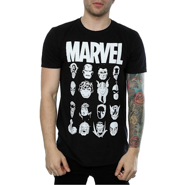 Marvel Comics Herr Bomull T-shirt 3XL Svart Black 3XL