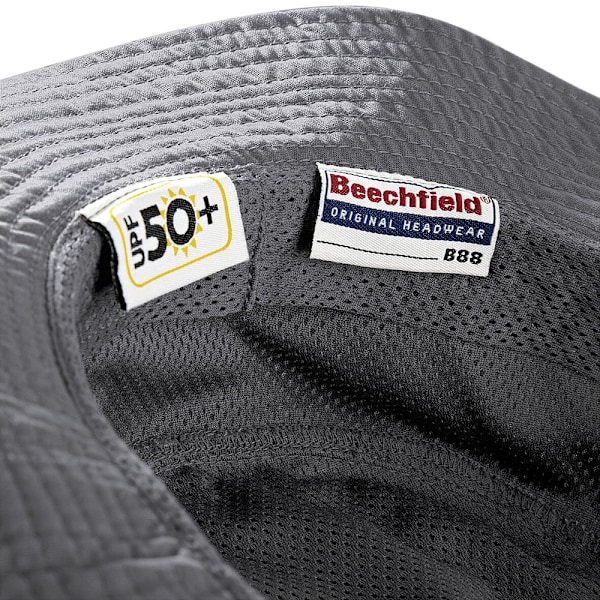 Beechfield Summer Cargo Bucket Hat / Huvudbonad (UPF50-skydd Graphite Grey One Size