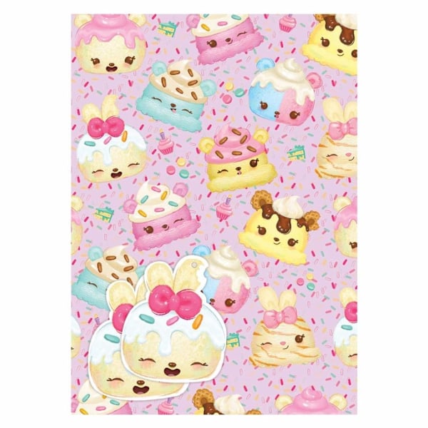 Num Noms karaktärer inslagpapper (4-pack) En storlek Flerfärgad Multicoloured One Size