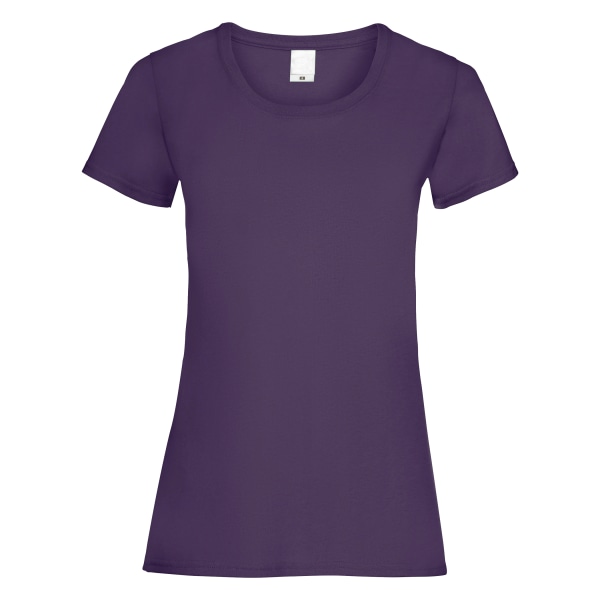Womens/Ladies Value Fitted Short Sleeve Casual T-Shirt X Small Midnight Blue X Small