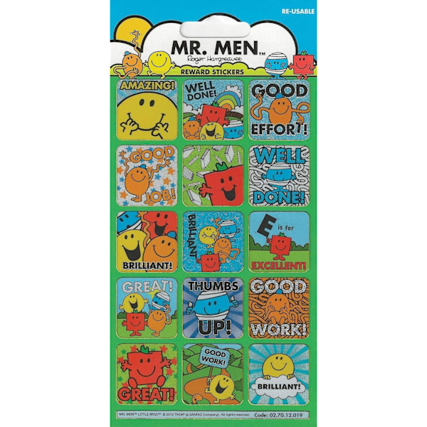 Mr Men Belöningsklistermärken One Size Flerfärgad Multicoloured One Size