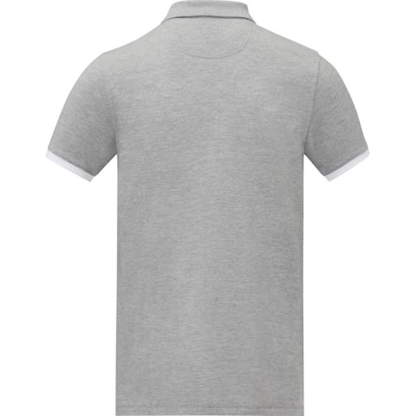 Elevate Herr Morgan Kortärmad Poloskjorta 3XL Heather Grey Heather Grey 3XL
