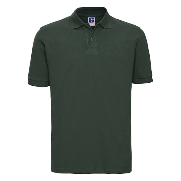 Russell Herr Classic Cotton Pique Poloshirt XL Flaskegrön Bottle Green XL