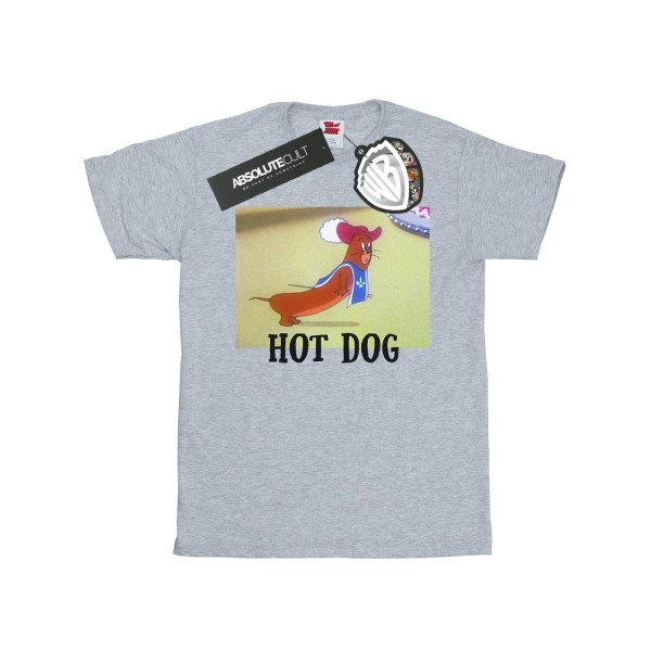Tom And Jerry Boys Hot Dog T-Shirt 9-11 Years Sports Grey Sports Grey 9-11 Years