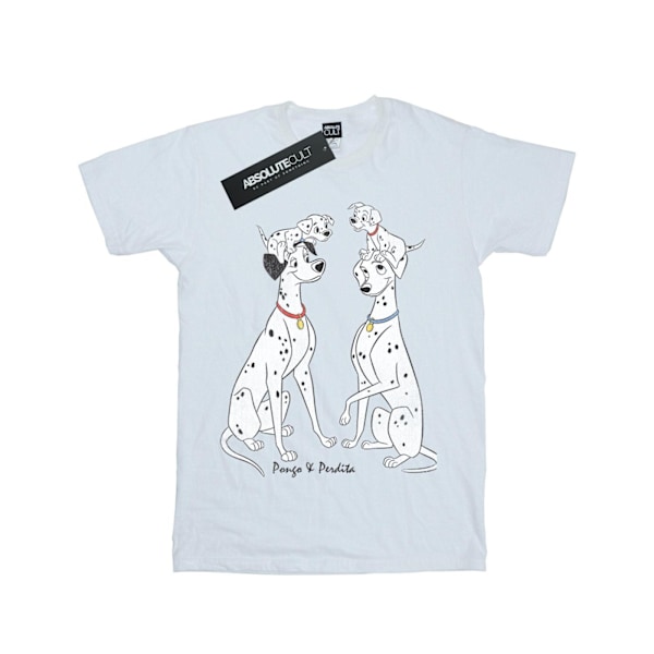 Disney Boys 101 Dalmatiner Klassisk Pongo Och Perdita T-shirt 5- White 5-6 Years