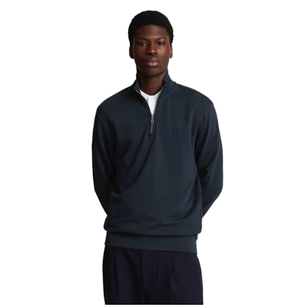 Lyle & Scott Herrtröja Eagle Zip Neck L Mörkblå Dark Navy L
