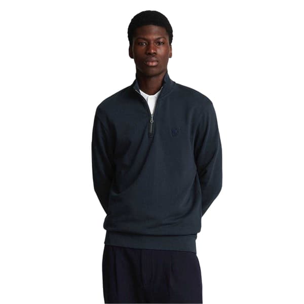 Lyle & Scott Herrtröja Eagle Zip Neck S Mörkblå Dark Navy S