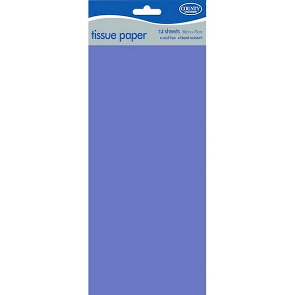 County Tissue Papers (12-pack) 50 x 75 cm Baby Blue Baby Blue 50 x 75cm