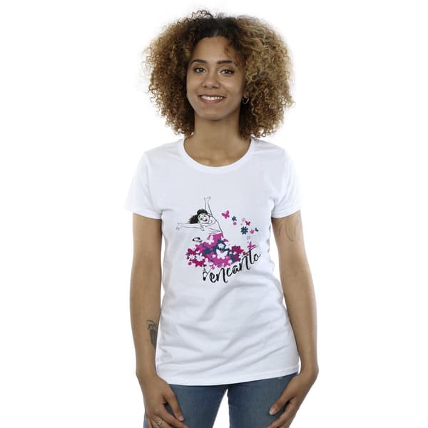 Disney Dam/Dam Encanto Mirabel Blom Bomulls T-shirt S Vit White S