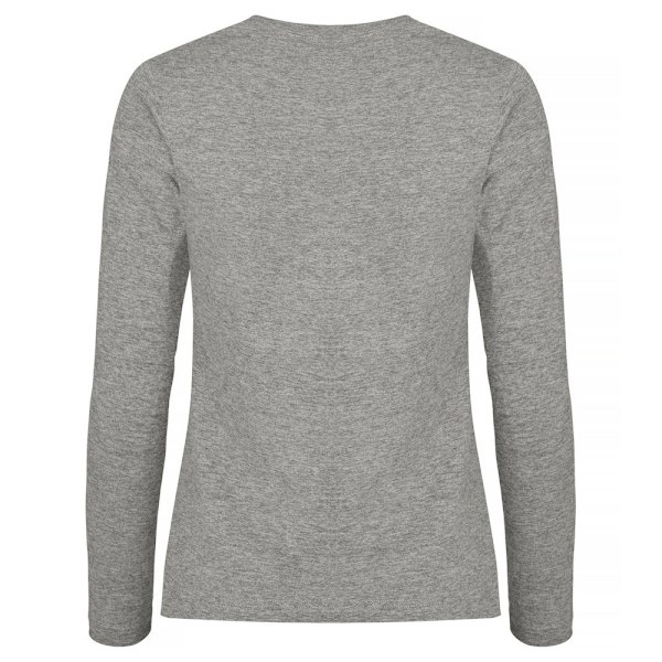 Clique Dam/Kvinna Melange Långärmad T-shirt M Grå Grey M