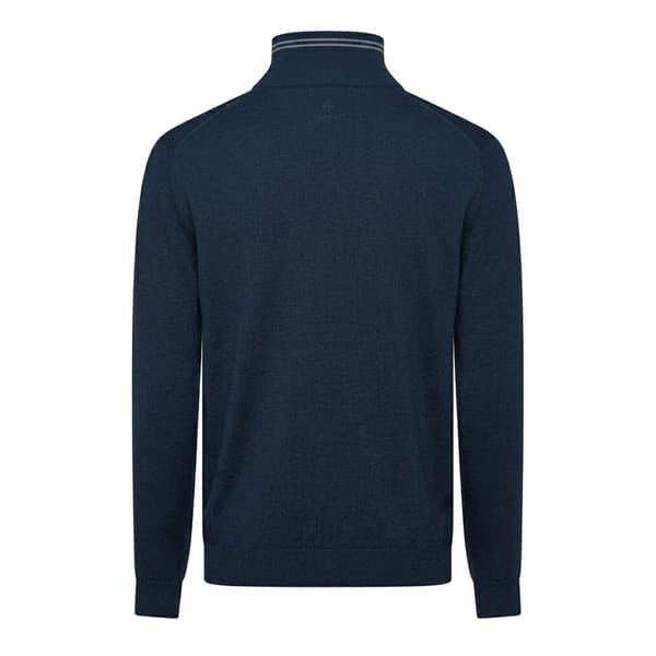 Gant herrjacka i texturerad bomullsfleece L marinblå Marine L